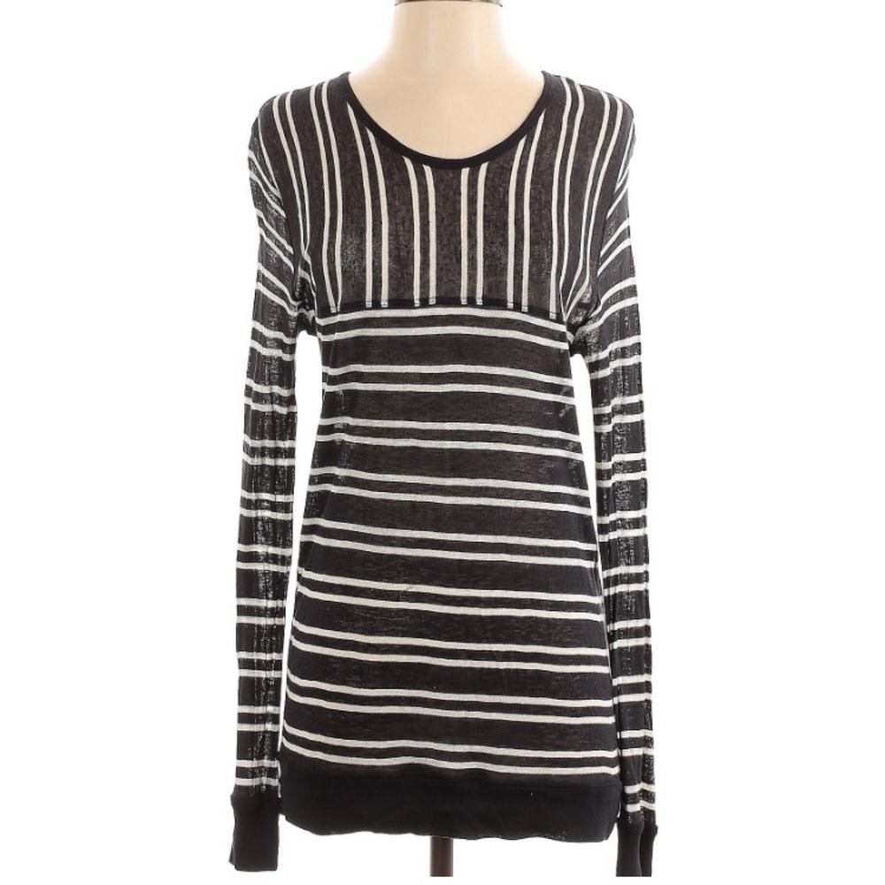 Alexander Wang Monochrome Striped Top
